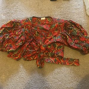 WEST AFRICAN TRADITIONAL PRINT CROP TOP